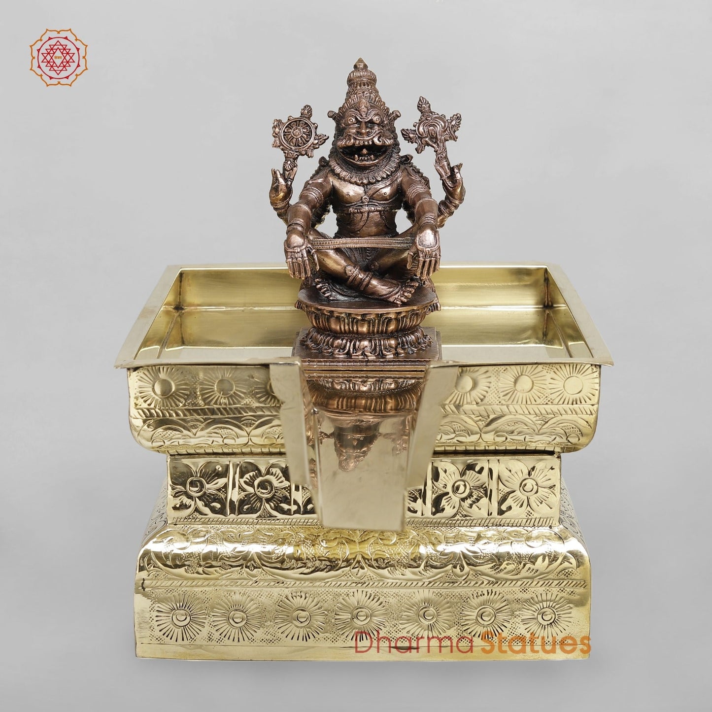 Brass Abhishekam Peeta Fine 17”