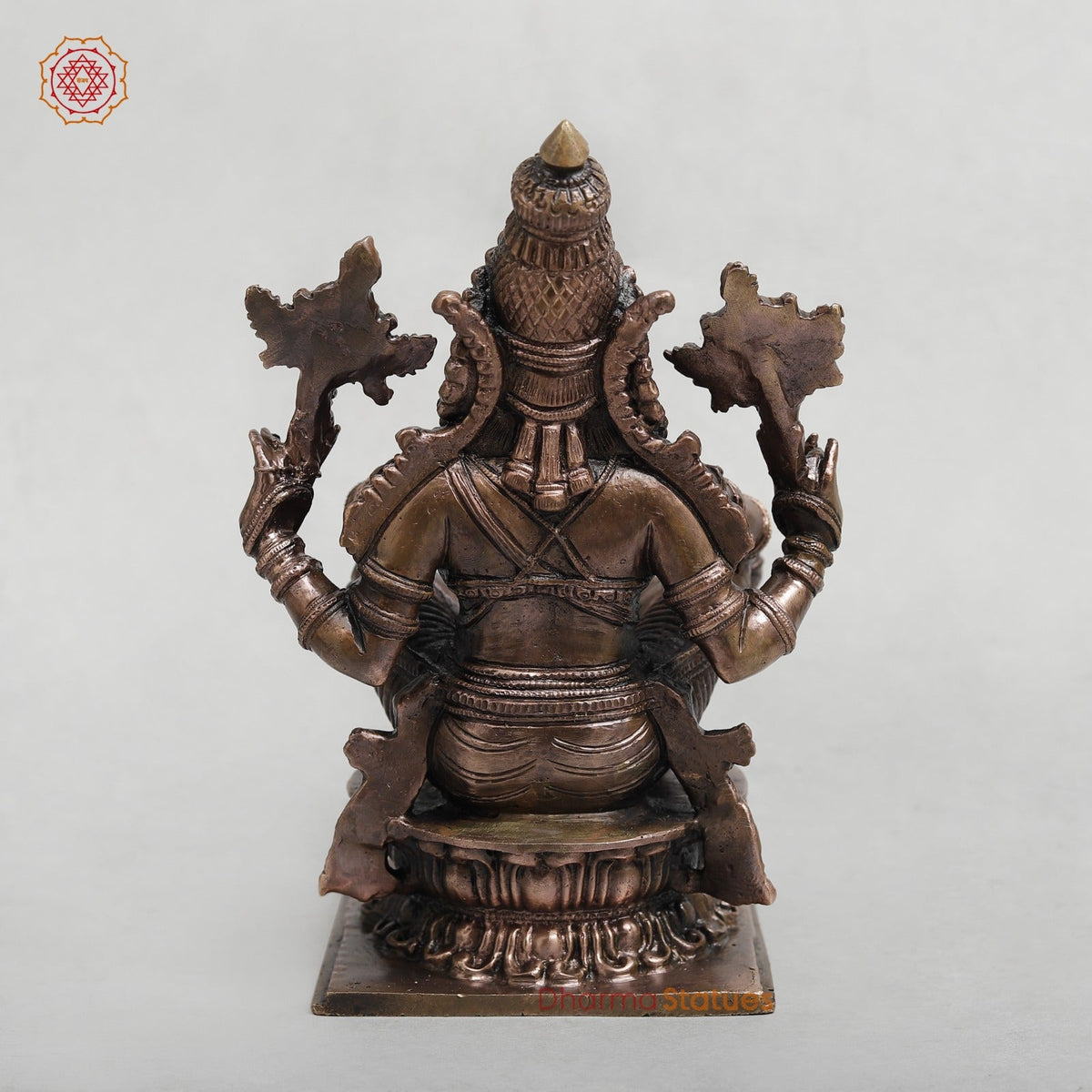 Copper Narsimha Seated Fine 7.5”