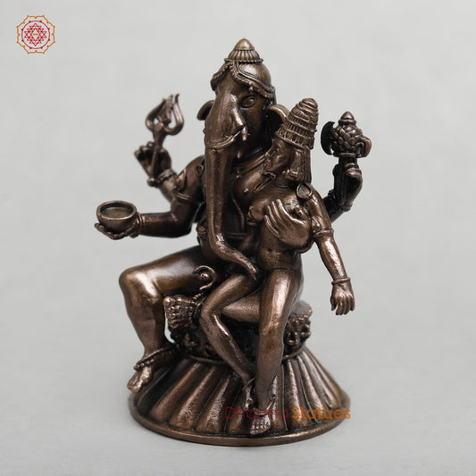Copper Uschishta Ganpati Fine 4”