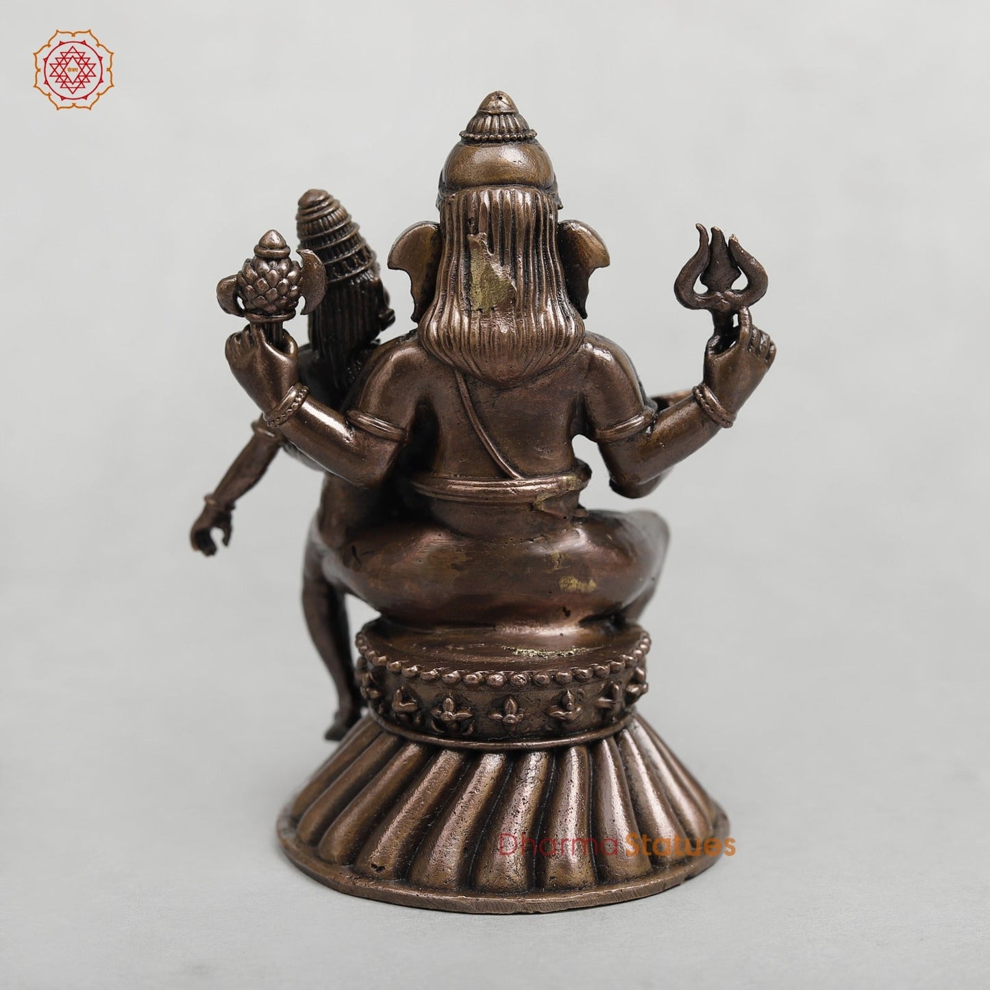 Copper Uschishta Ganpati Fine 4”