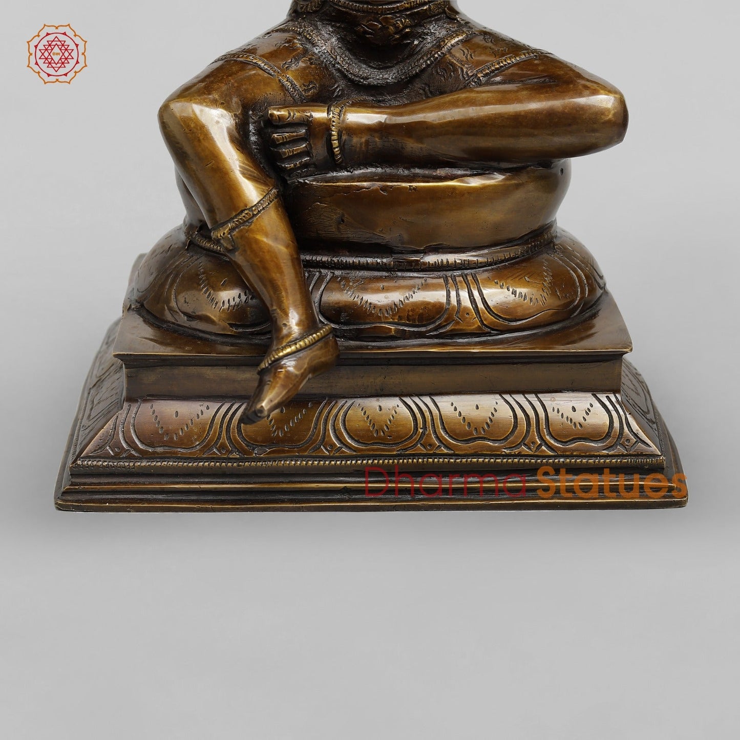 Brass Shiva Seated Fine, Copper Finish 15”