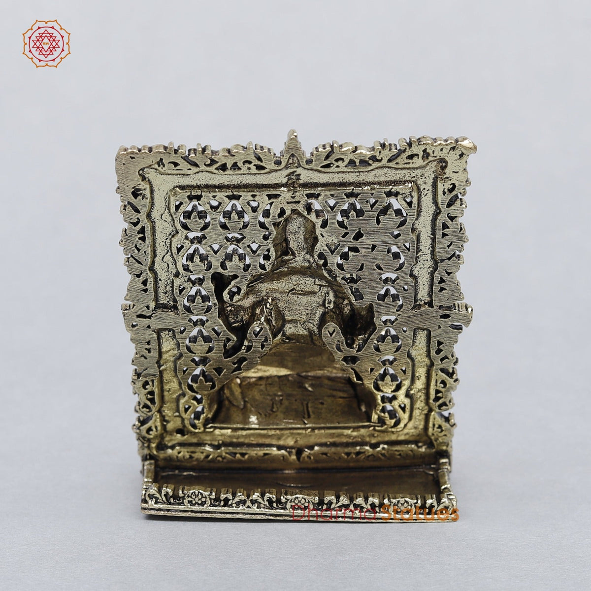 Brass Shiva Seated Frame Fine 3” (suitable for Car Dashboard)