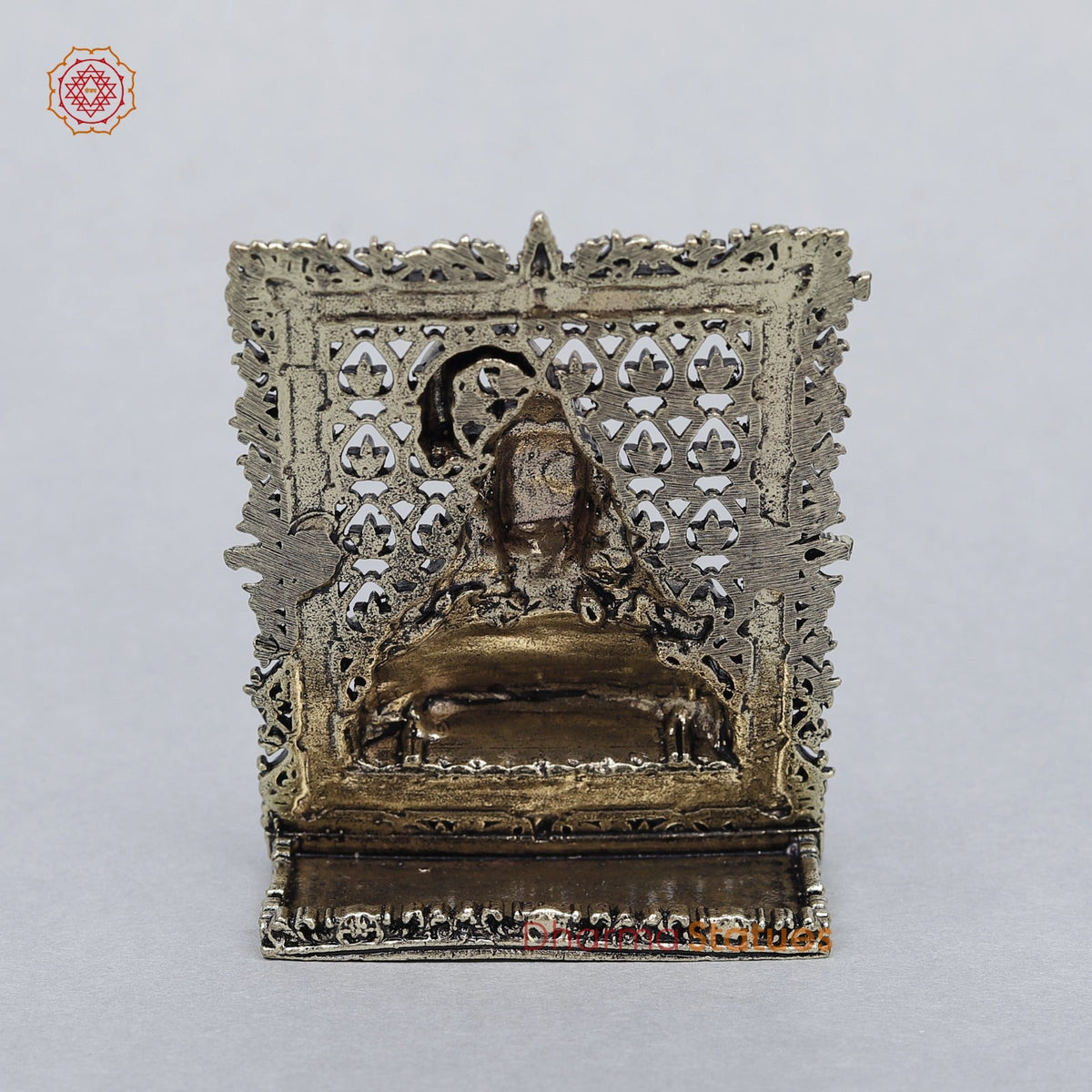 Brass Shiva Bust Frame Fine 3” (suitable for Car Dashboard)