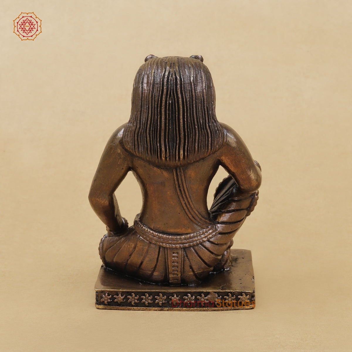 Copper Narsimha Seated Fine 4”