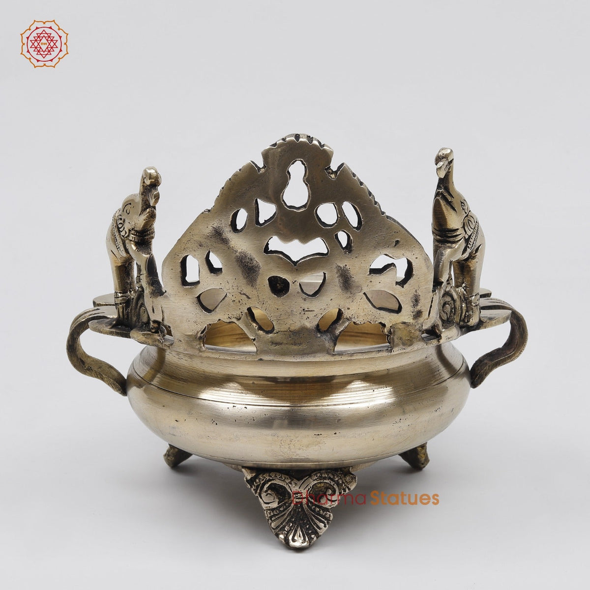 Brass Elephants Urli Fine, Smooth Finish 7.5”