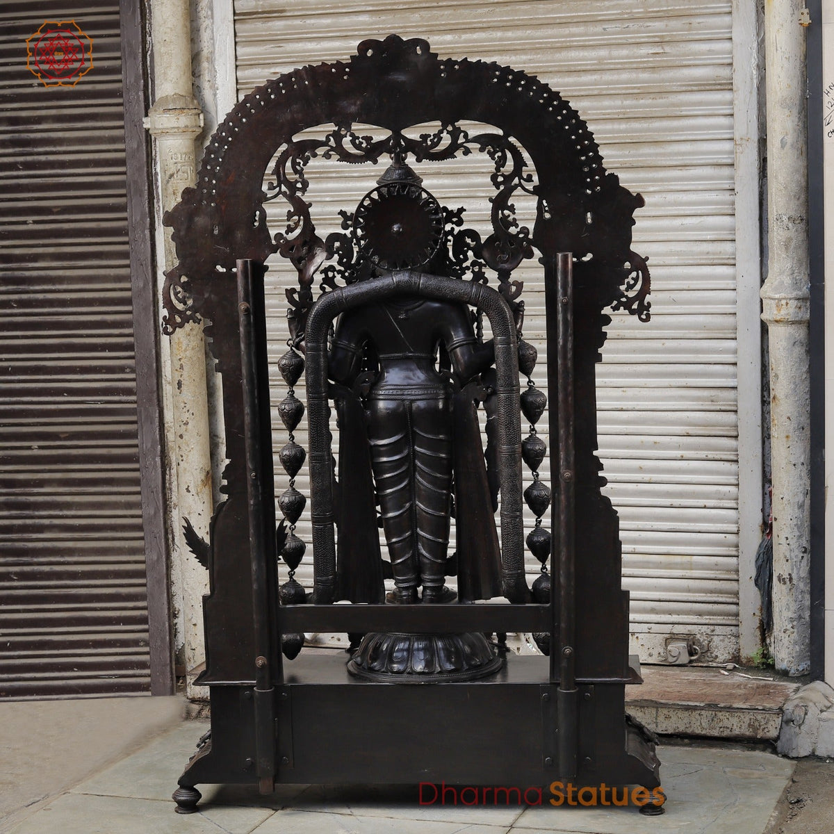 Bronze Tiruapti Balaji Fine with Dhanlakshmi and Arch, Natural Bronze Finish 70”