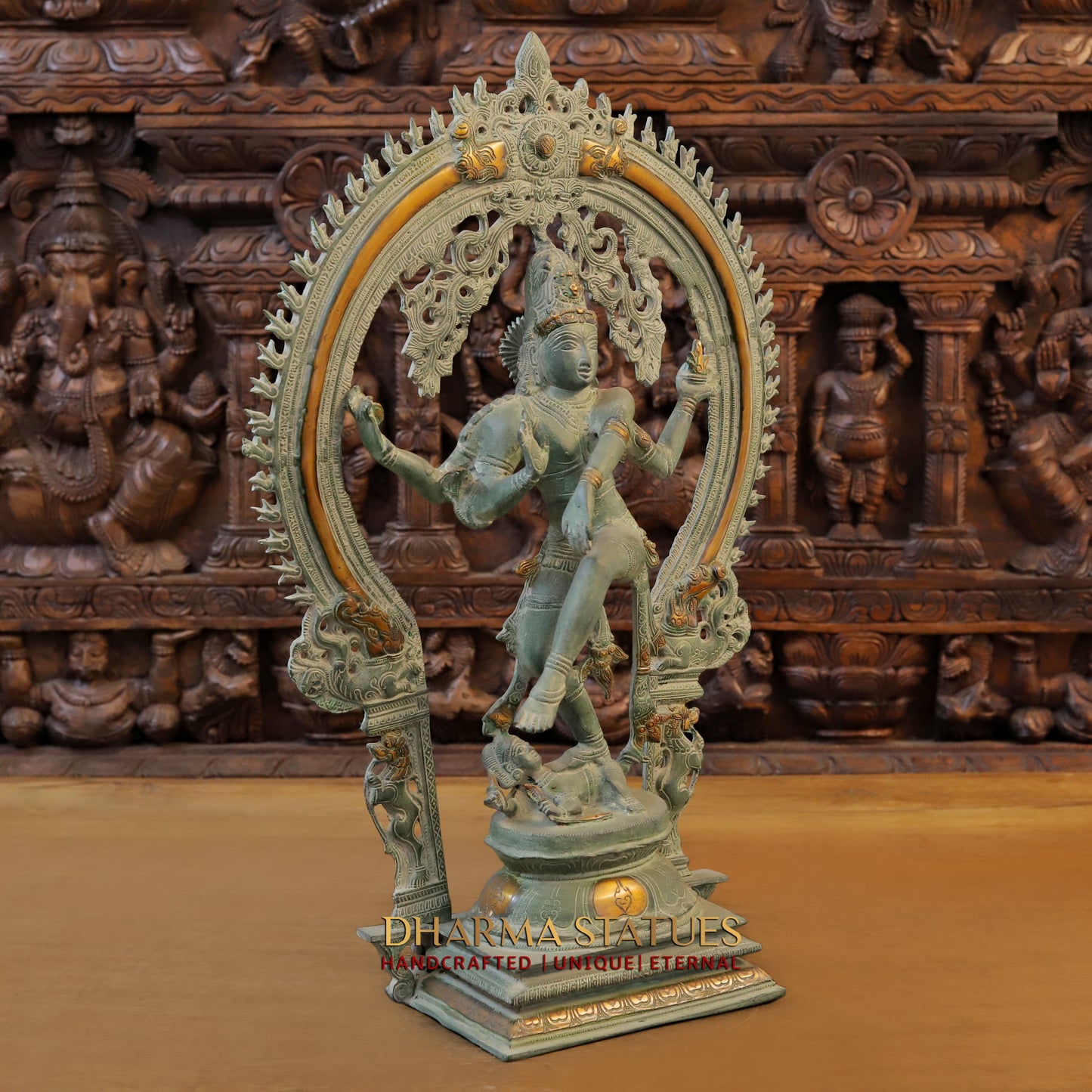 Brass Nataraja, Antique Finish, 25"