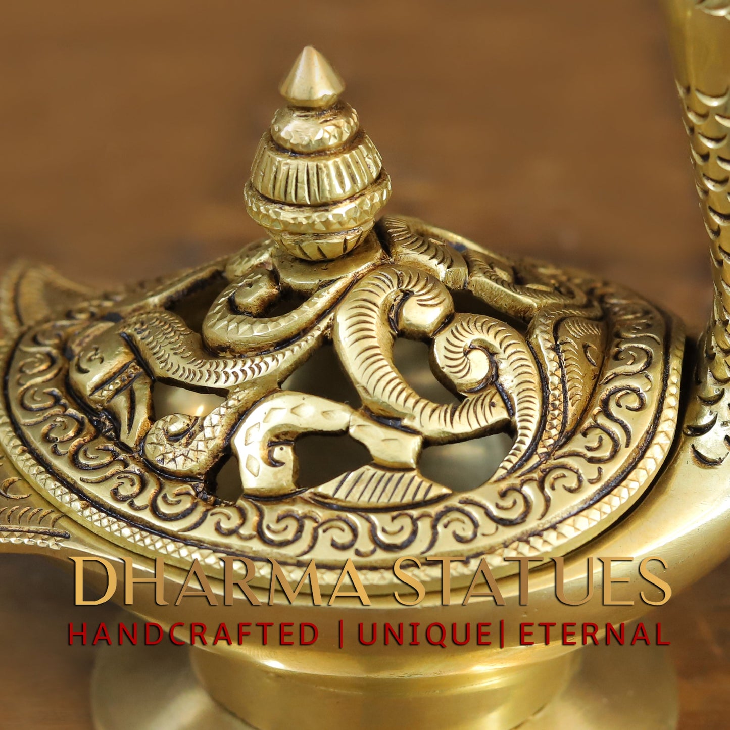 Brass Swan - Incense Burner, Fine Gold Finish, 5"