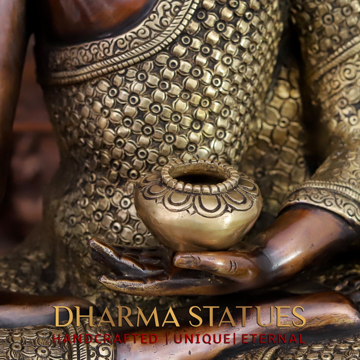 Brass Buddha, Copper Finish, 22"