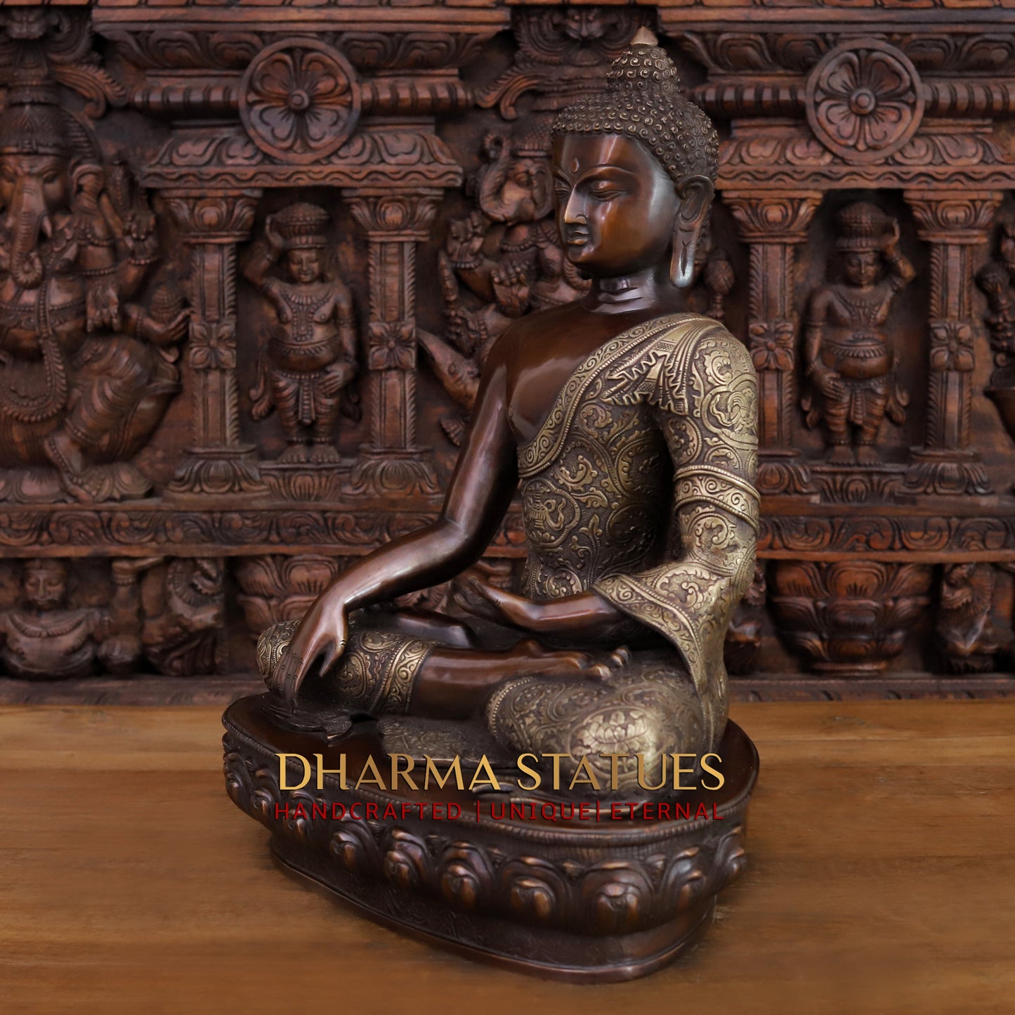 Brass Buddha, Copper Finish, 22"