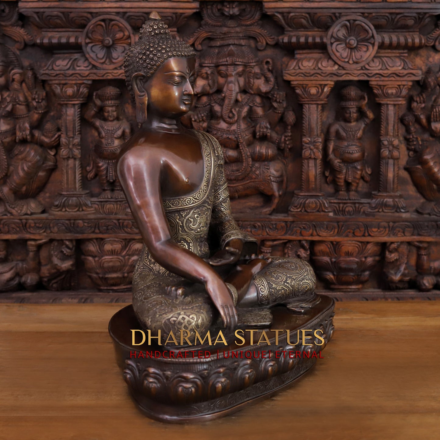 Brass Buddha, Copper Finish, 22"