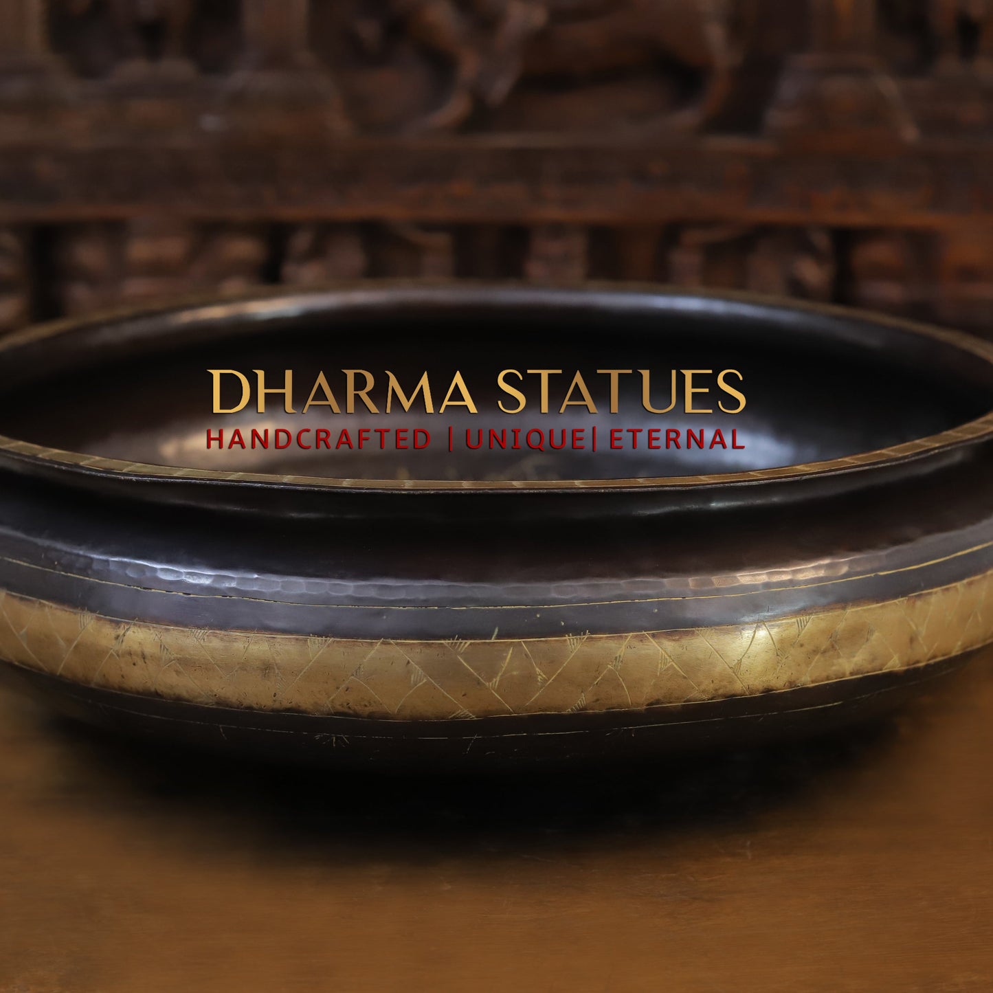 Brass Urli, Copper & Golden Finish, 20”
