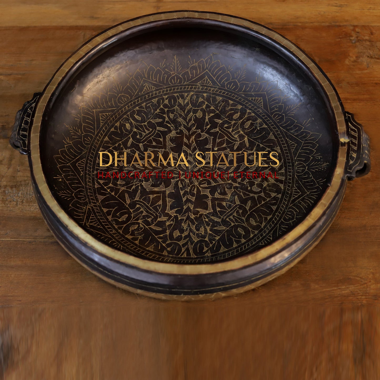 Brass Urli, Copper & Golden Finish, 20”