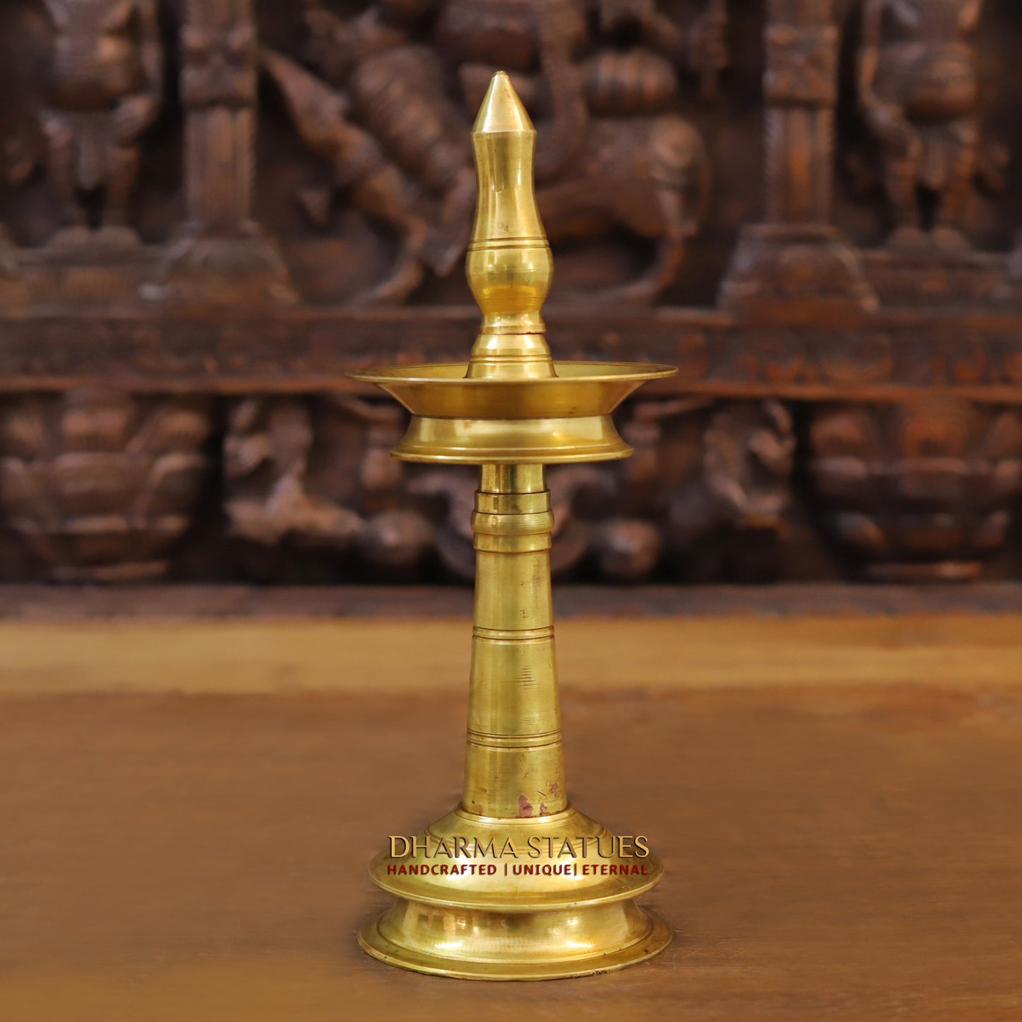 Brass Oil Lamps, Finish Gold, 11.5"