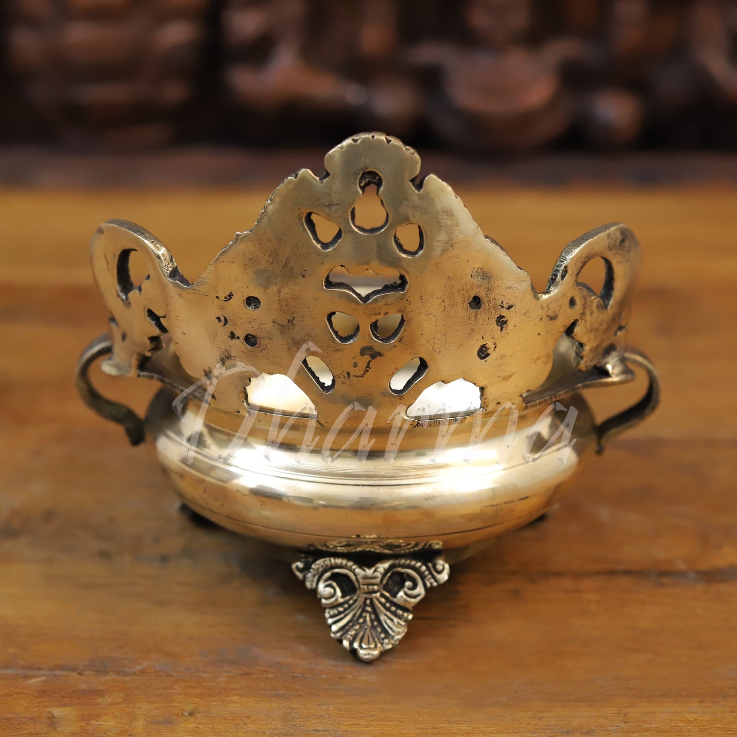 Brass Urli, Fine Golden Finish 6.5"