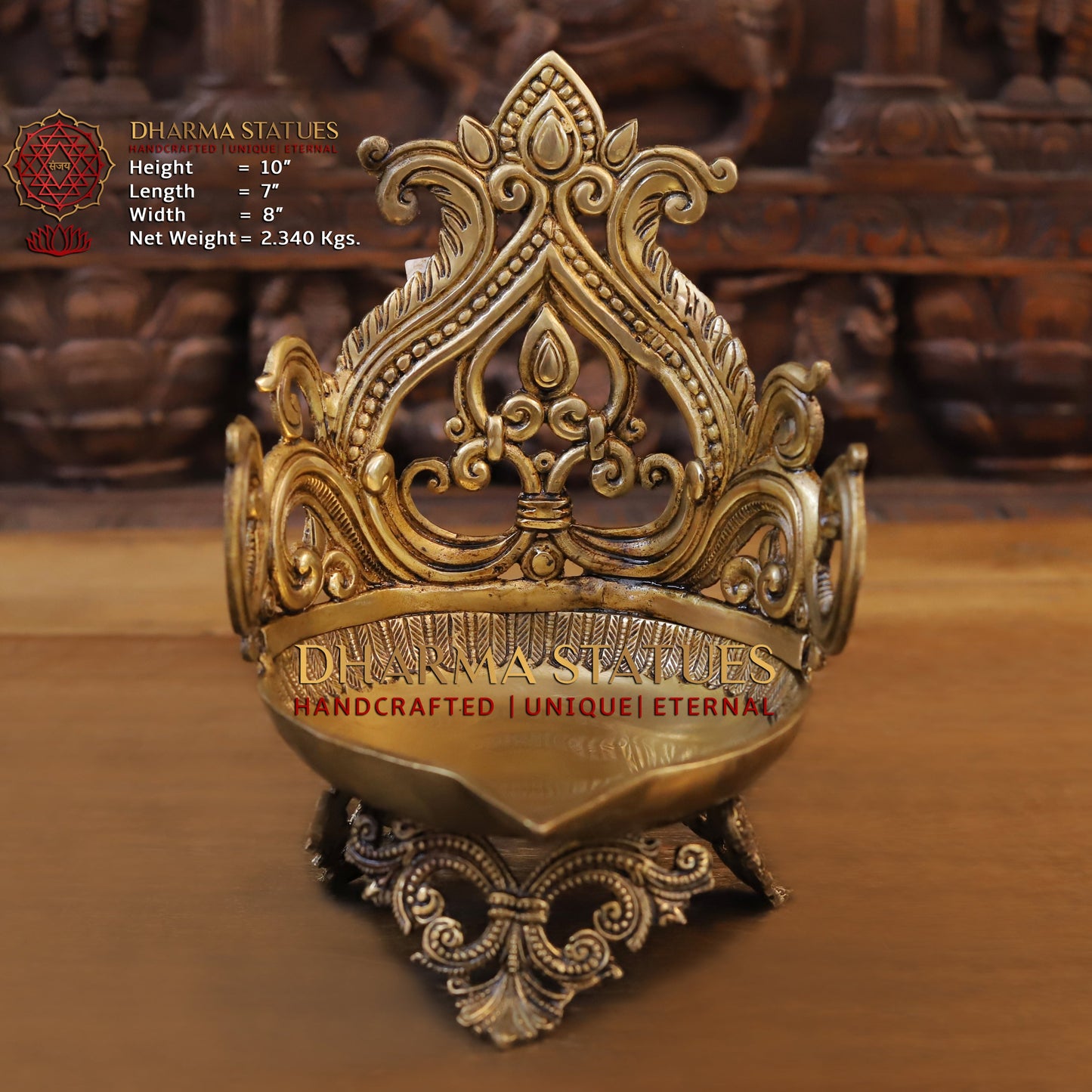 Brass Urli: Timeless Decor, Fine Golden Finish 10"