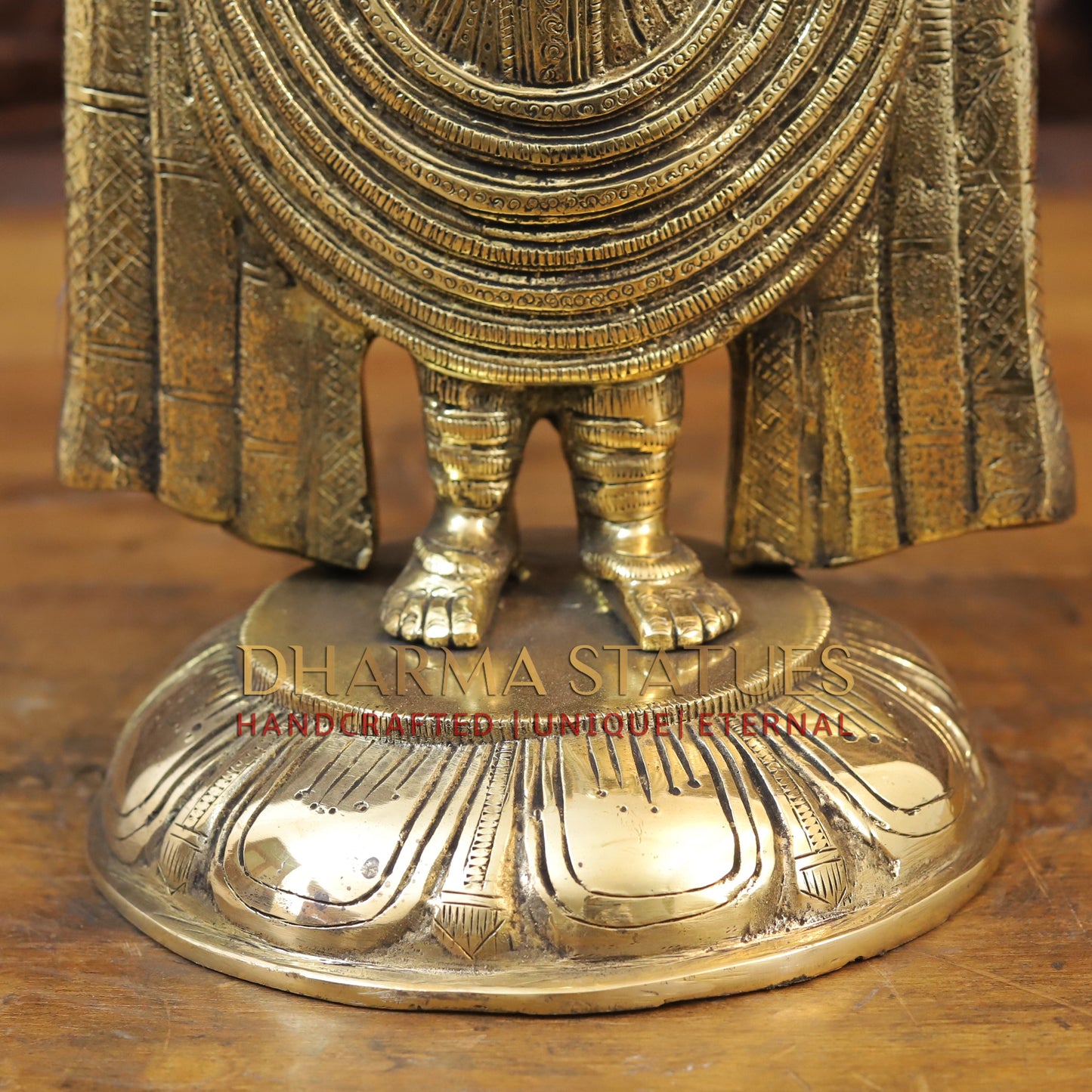Brass Tirupati Balaji Statue, Golden Finish, 19"