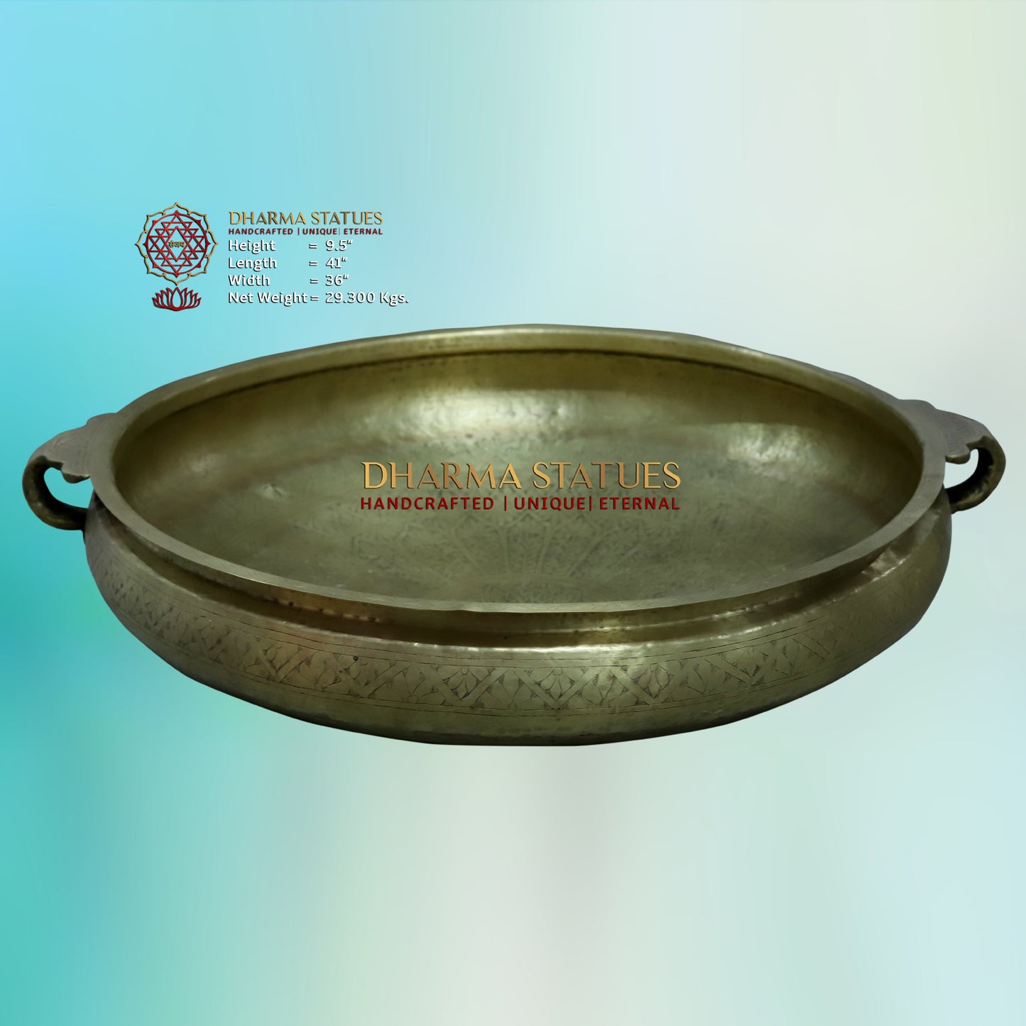Brass Urli, Golden Finish, 41”