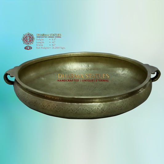 Brass Urli, Golden Finish, 41”