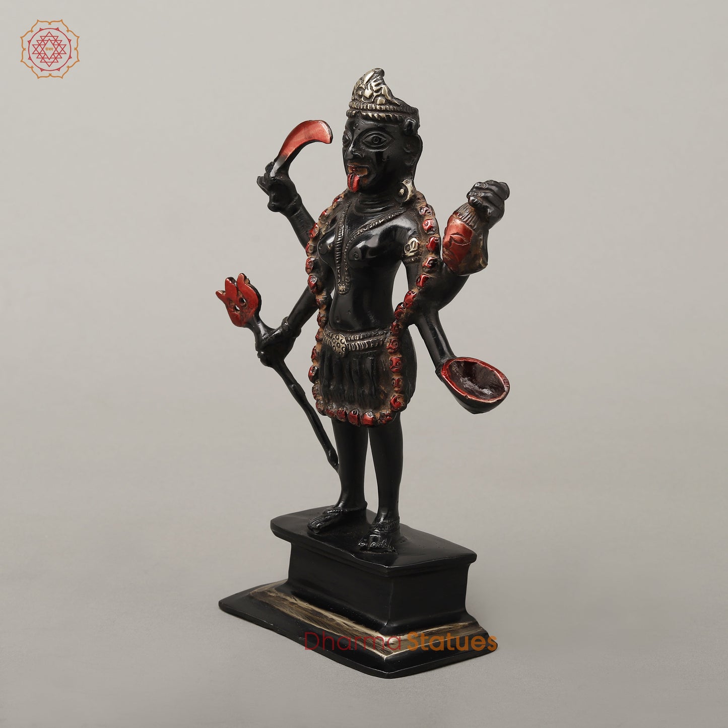 Brass Kali, Black Finish, 8.5"