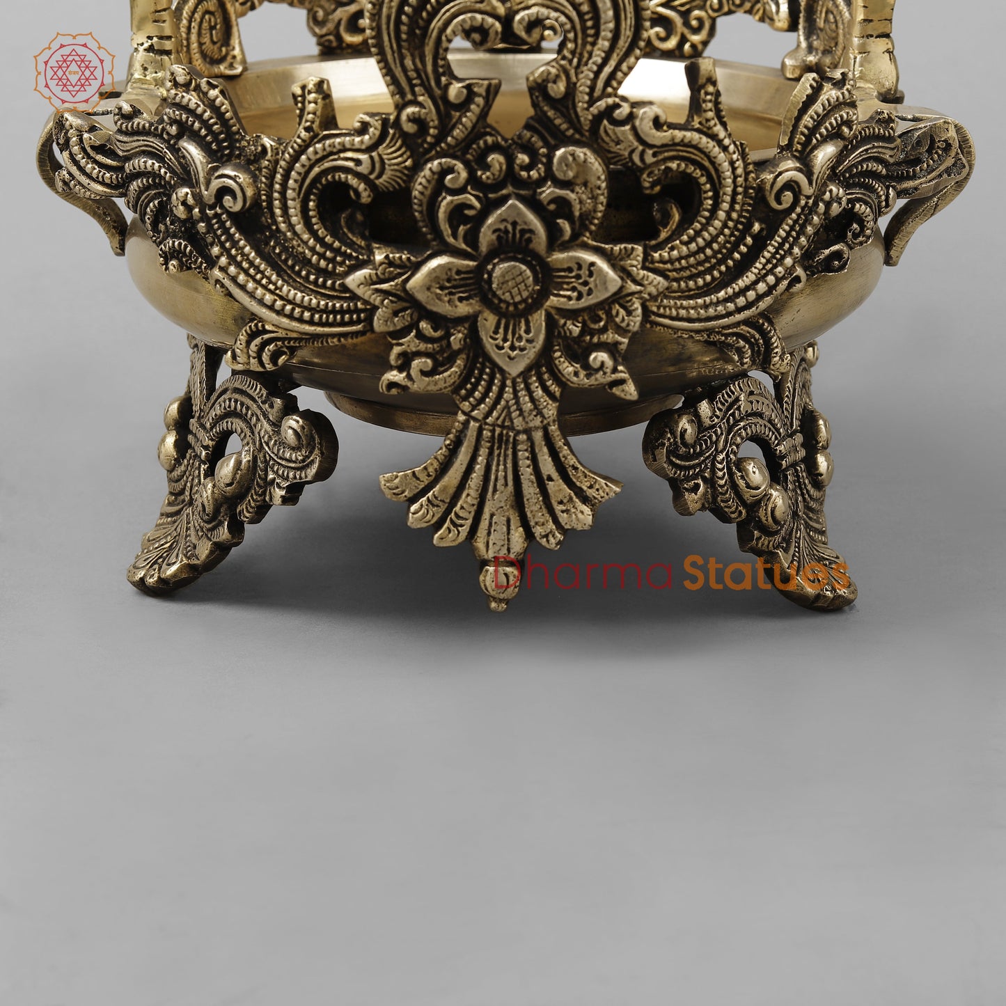 Brass elephant Urli, Smooth Finish 12”