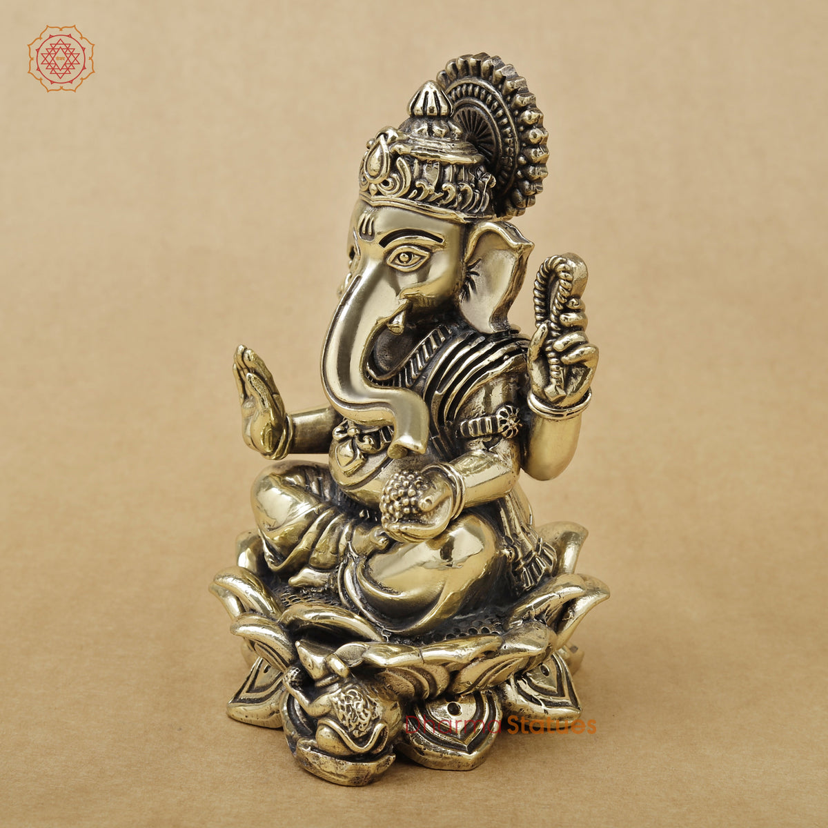 Brass Ganesh Fine, 6"