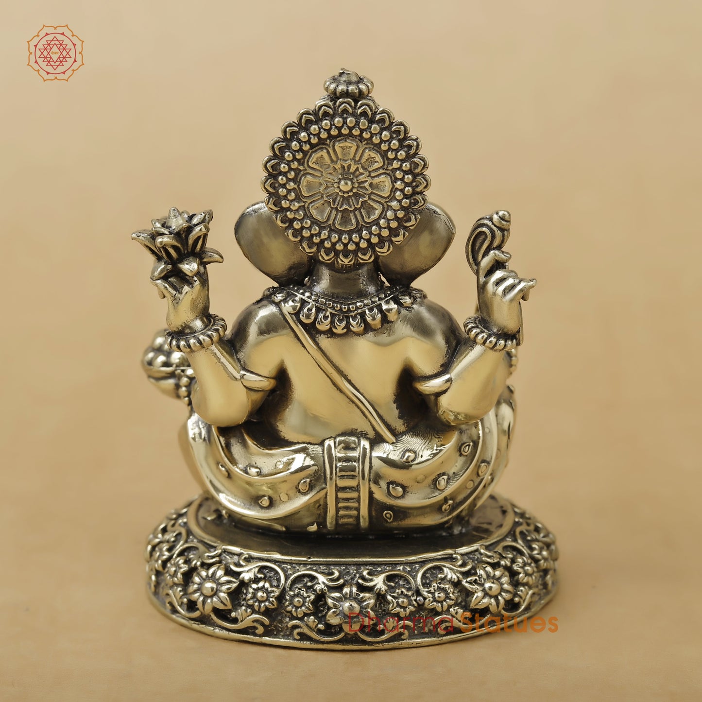 Brass Ganesh Fine, 4"