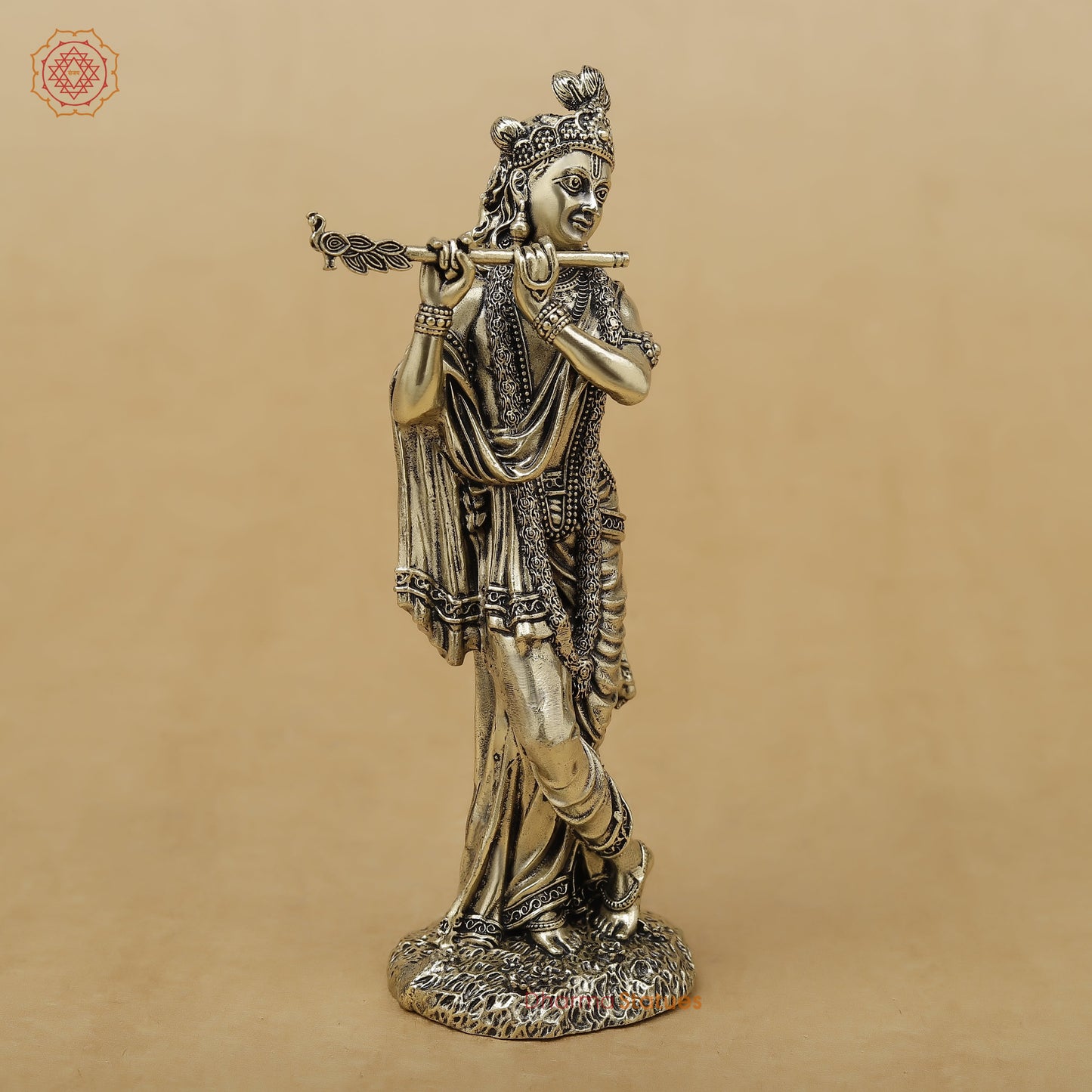 Brass Krishna Fine, 5"