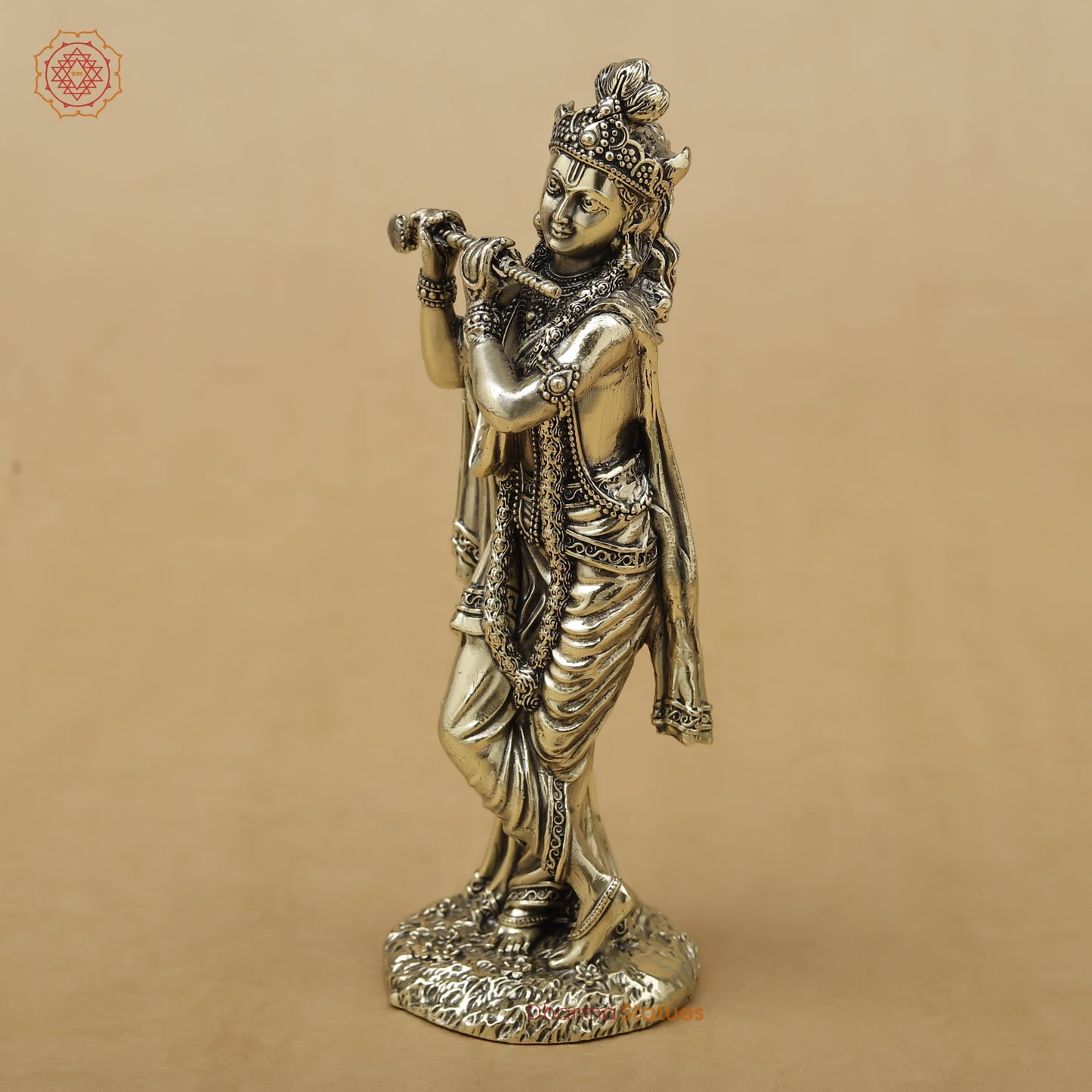 Brass Krishna Fine, 6"
