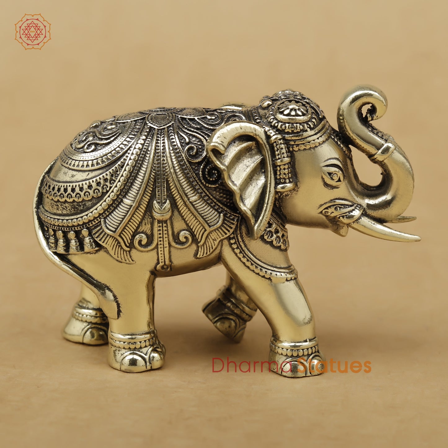 Brass Elephant Fine, 3"