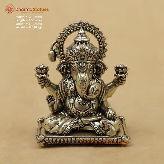 Brass Ganesh Fine, 2"