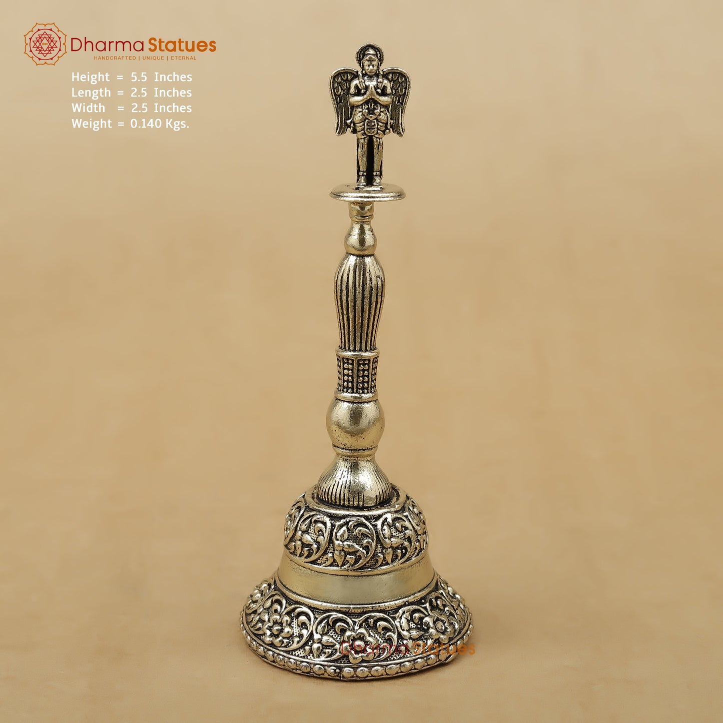 Brass Garuda Ghanti (Bell), 5.5"