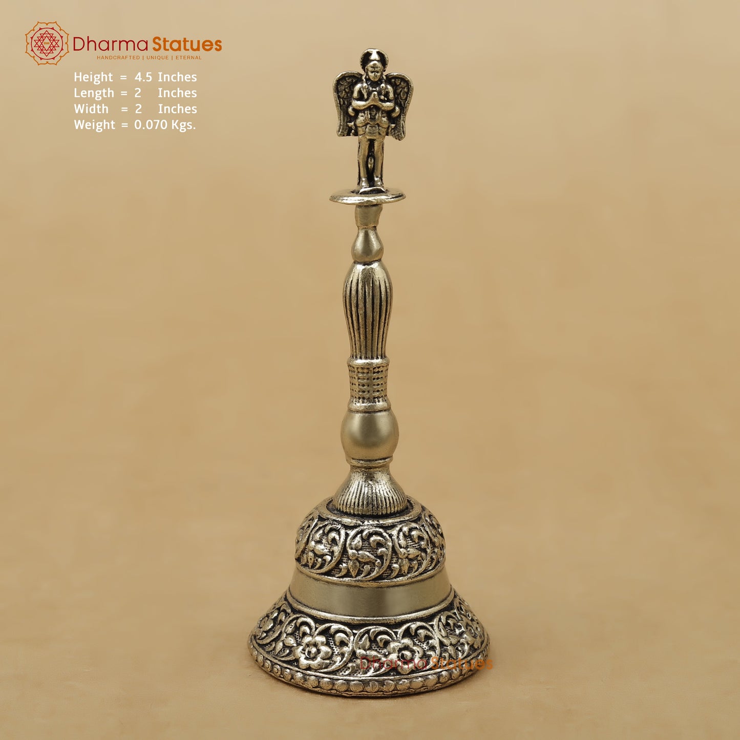 Brass Garuda Ghanti (Bell), 4.5"