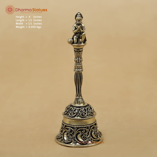 Brass Hanuman Ghanti (Bell), 4"