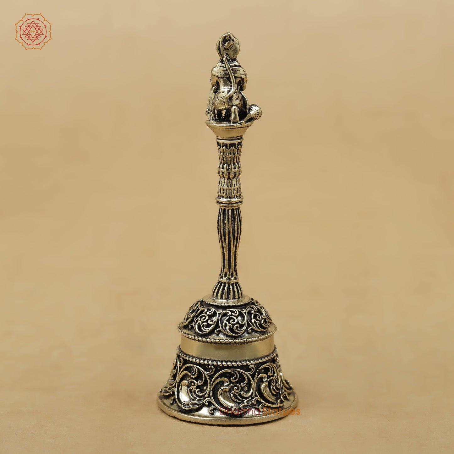 Brass Hanuman Ghanti (Bell), 4"