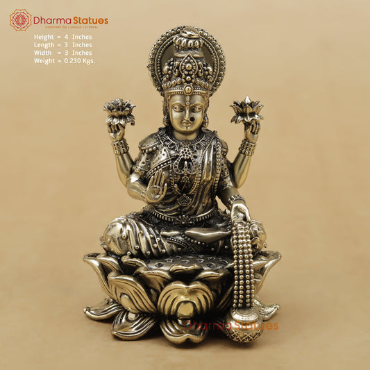 Brass Lakshmi Fine, 4"