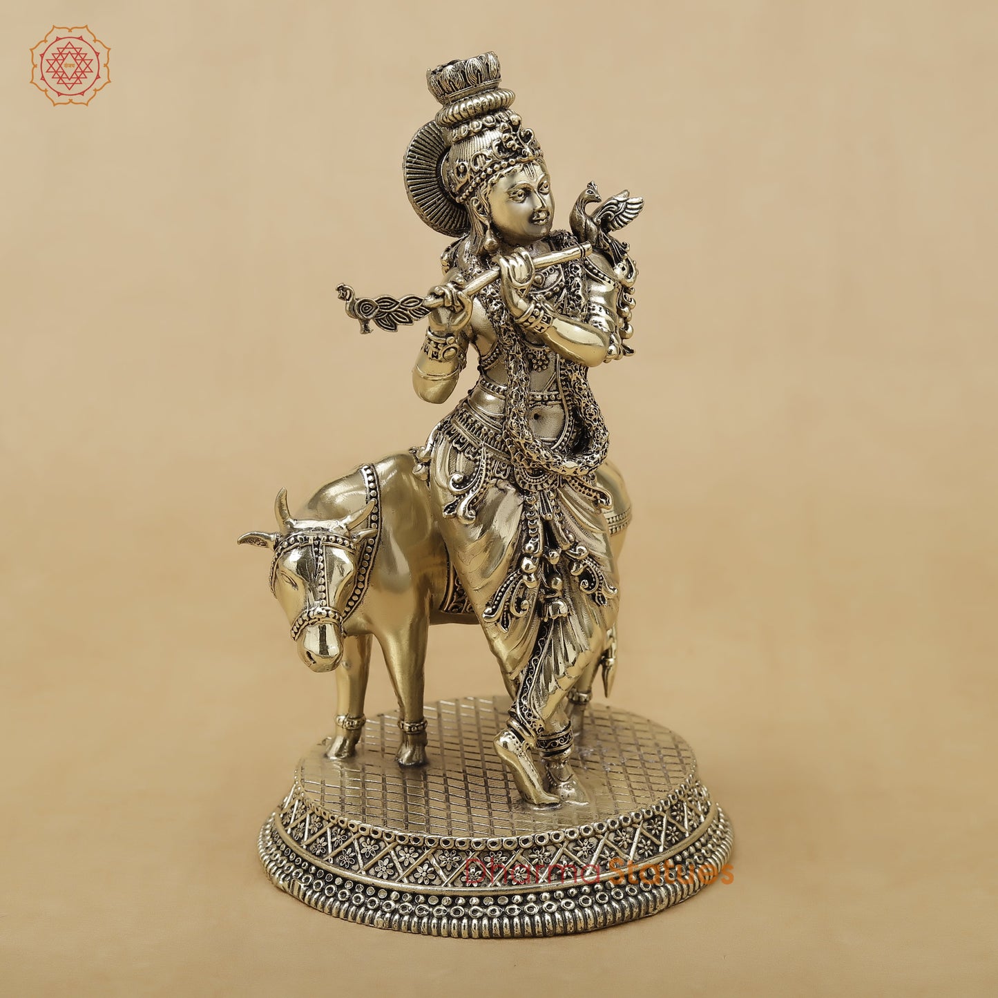 Brass Krishna Fine, 6.5"