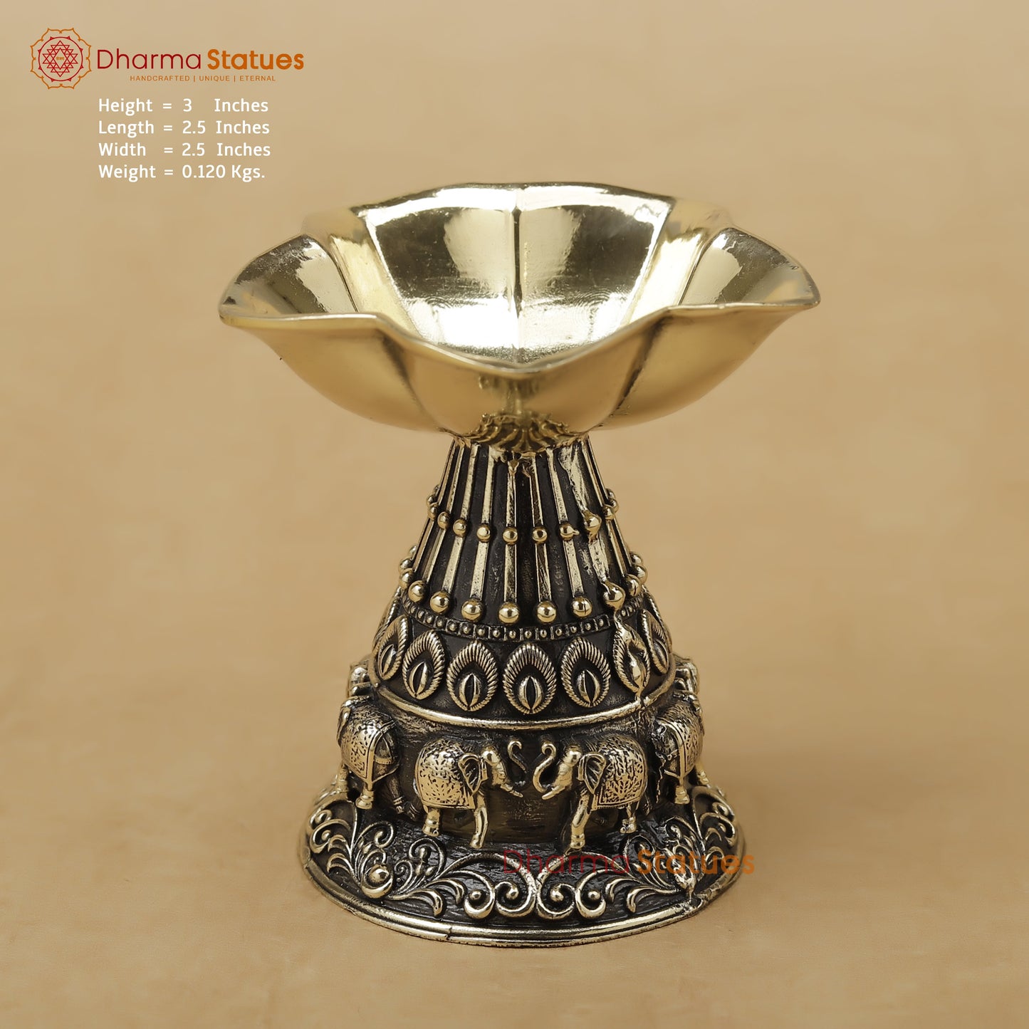 Brass Diya Fine, 3"