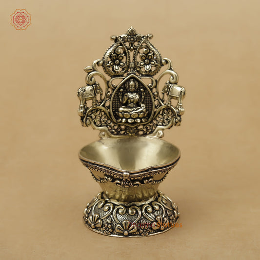 Brass Laxmi Diya Fine, 3.5"