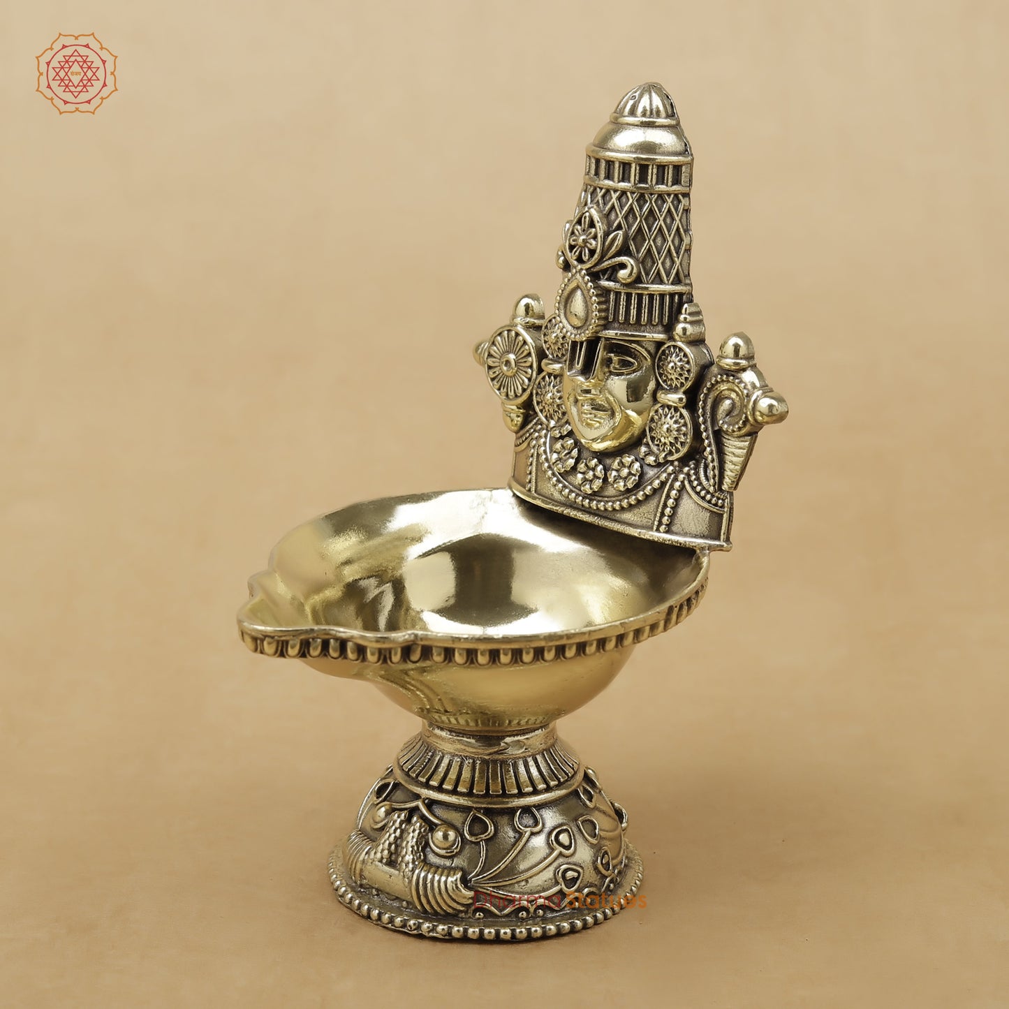 Brass Balaji Diya Fine, 5.5"