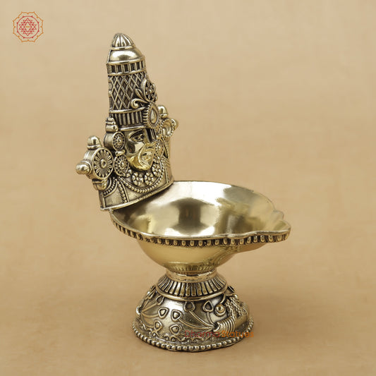 Brass Balaji Diya Fine, 5.5"