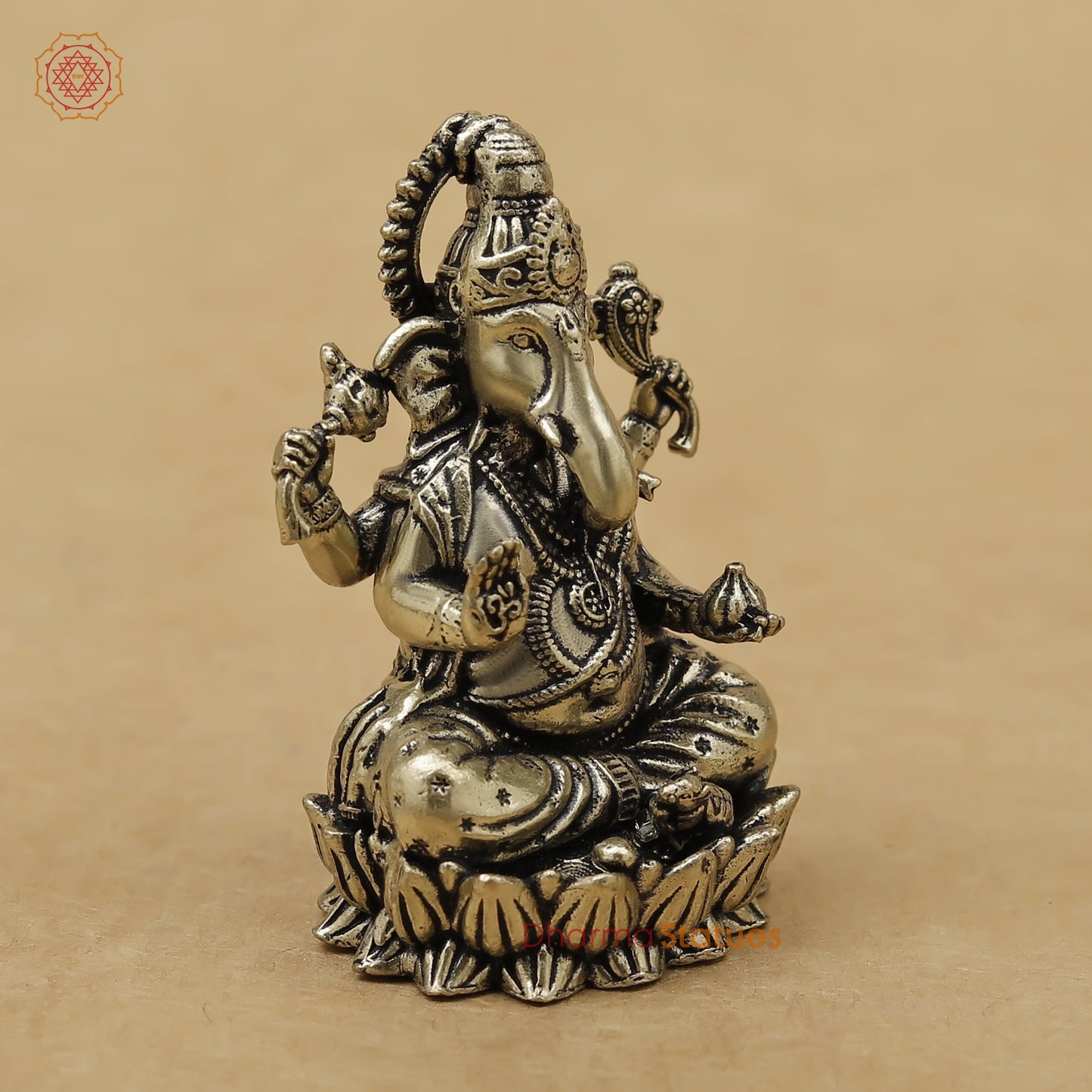 Brass Ganesh Fine, 3"