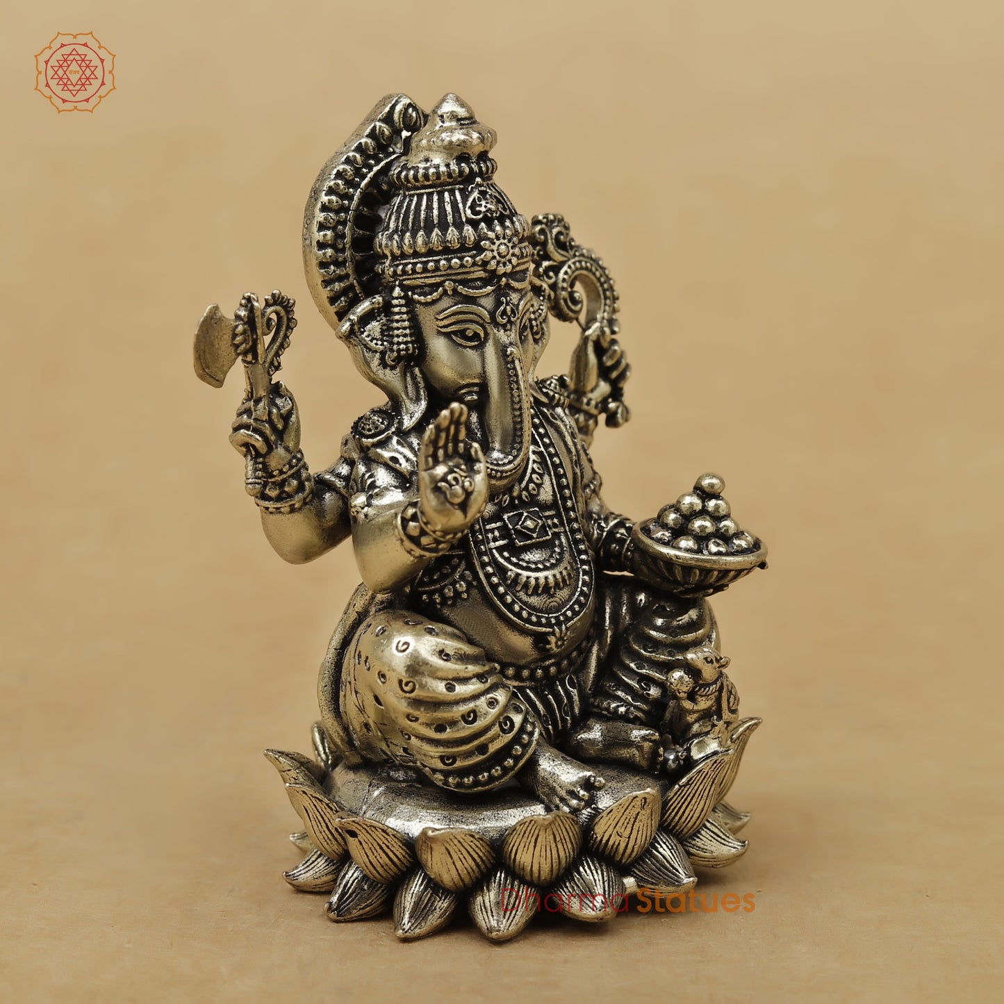 Brass Ganesh Fine, 3"