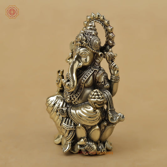 Brass Ganesh Fine, 3"