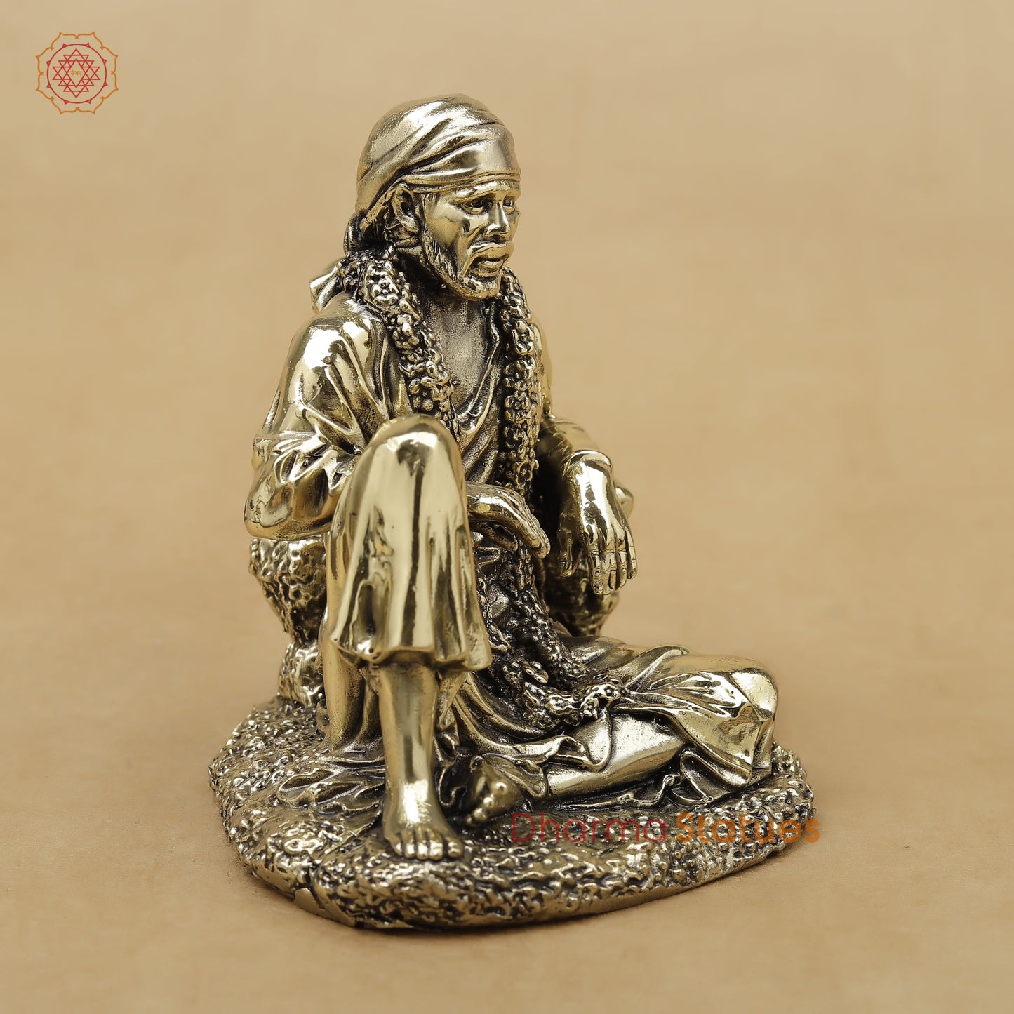 Brass Sai Baba Fine, 4"
