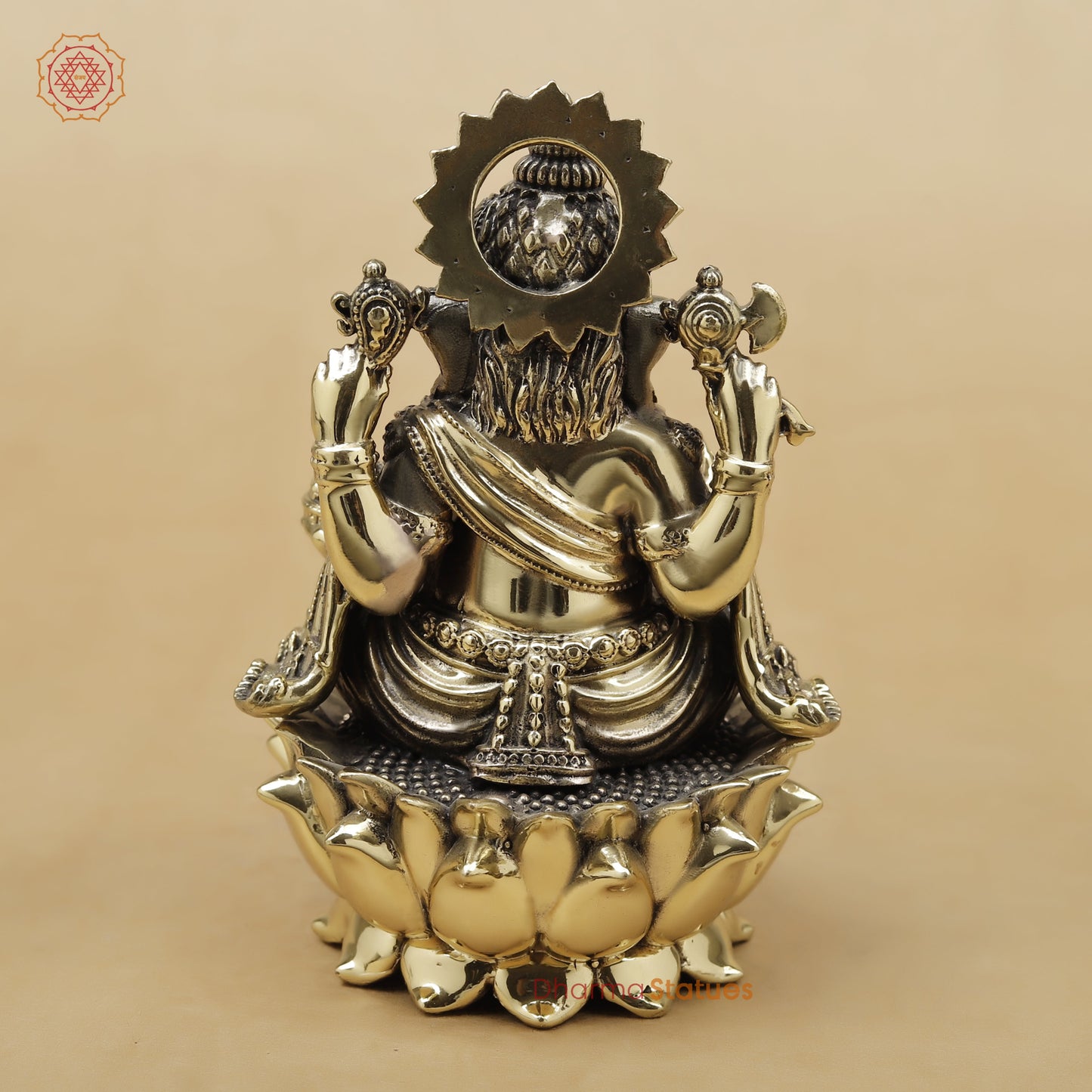 Brass Ganesh Fine, 4.5"