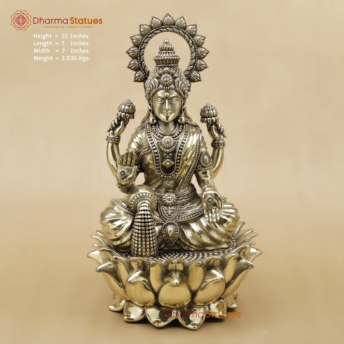 Brass Lakshmi Fine, 13"