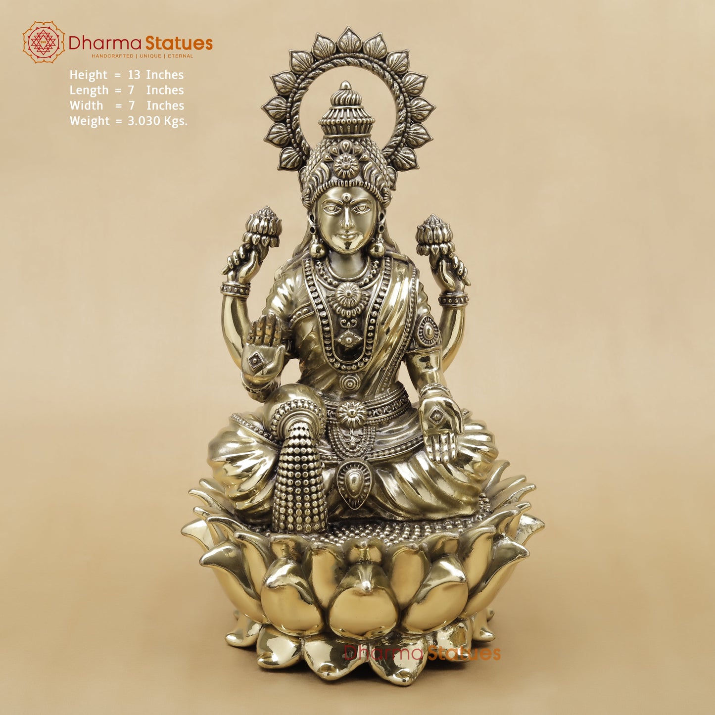 Brass Lakshmi Fine, 13"