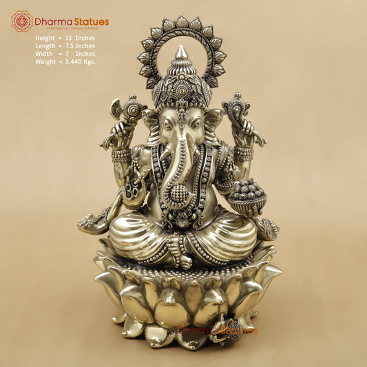 Brass Ganesh Fine, 13"
