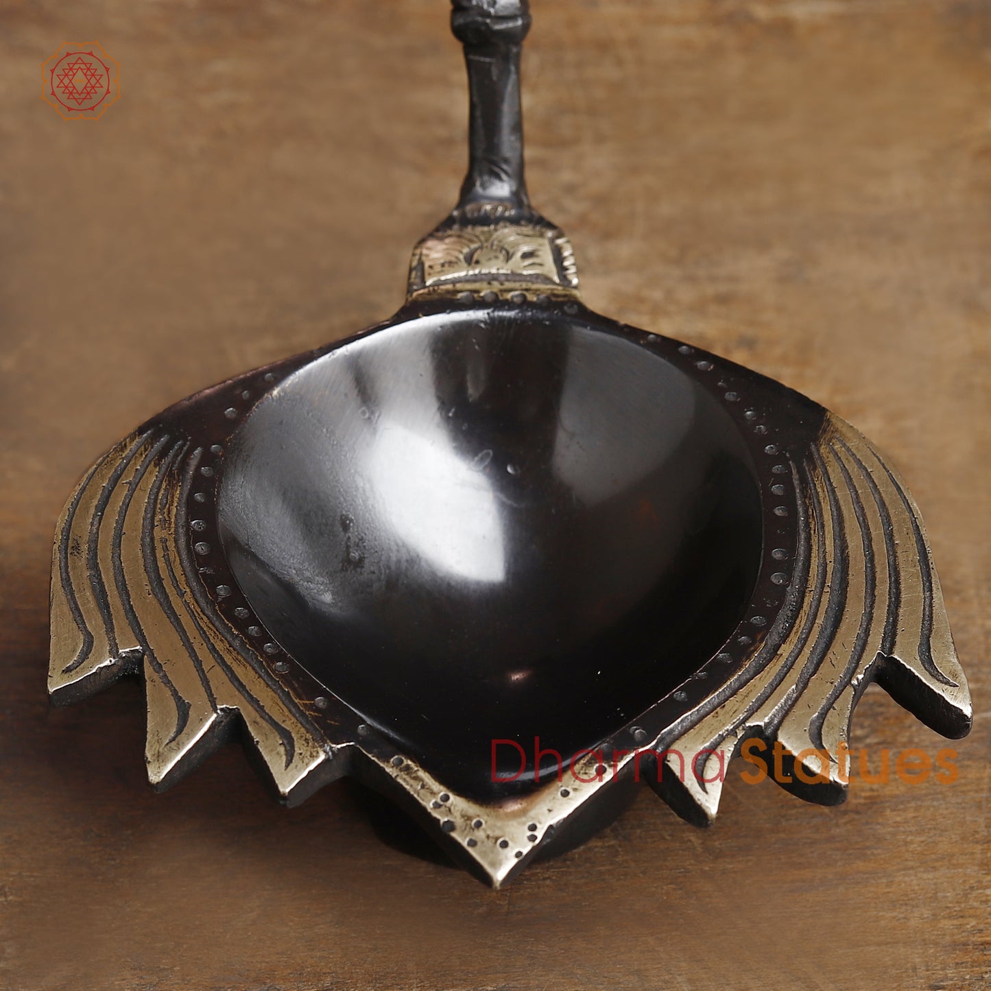 Brass Lotus Diya, Copper & Golden Finish, 3"